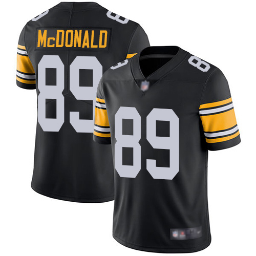 Youth Pittsburgh Steelers Football #89 Limited Black Vance McDonald Alternate Vapor Untouchable Nike NFL Jersey->youth nfl jersey->Youth Jersey